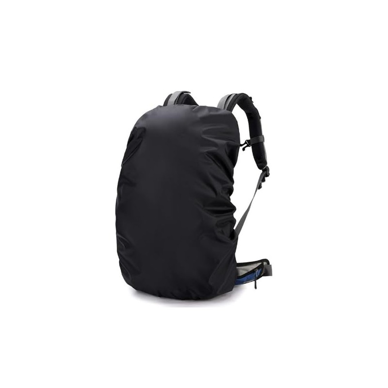 [dot knot] バッグ レインカバー 40L～60L 防水バックパックレインカバー ブラック アウトドア用バッグ保護カバー (40L)