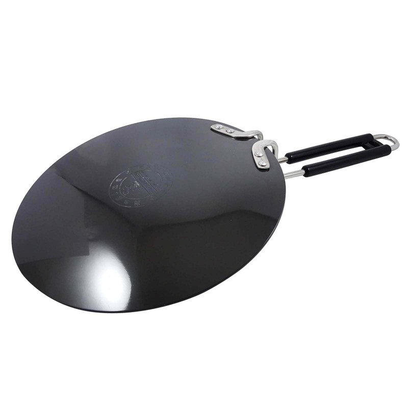 Indianbeautifulart Hard Anodized Aluminum Black Chapati Tawa Roti Cookware Tava,
