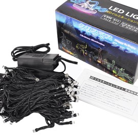 [Japanese Corporation] Christmas Light, LED Illumination, Decoration, 10.8 ft (10 m), 100 Balls, Connectable, Waterproof, Rainproof, 8 Mode Lighting Controller, Outdoor, Indoor, 100 V, Outlet Type,