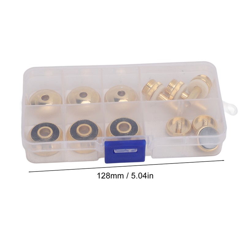 Trumpet Valve Finger Button Metal and Abalone Shell Trumpet Valve