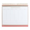 C.R. Gibson PEC-24050 Undated Weekly Easel Desk Calendar for Planning,