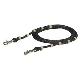 Mustang Western Vaquero Roping Rein Black/Tan