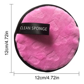 NTRUXZP Pack of 3 Washable Make-Up Pads, Microfibre Make-Up Wipes, Cotton Pads, Face Cleansing Make Up Remover Pads, Reusable, Environmentally Friendly for Facial Cleansing, Makeup Remover Pads