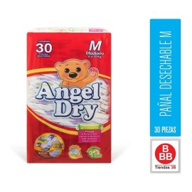 Pañal Angel Dry Etapa 3 Mediana 30 Piezas Sin Género