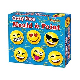 Carousel Toys Make Your Own Crazy Emoji Faces Mould And Paint Fridge Magnet Craft Activity Set For Children