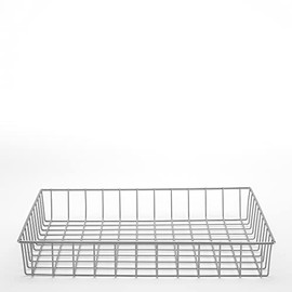 Wire Basket Storage Basket Metal Basket Organiser Kitchen Fridge Freezer Bathroom Storage - Basket for Cupboard, Pantry, RV, Garage - Heavy Duty, Silver Grey (XS - XL)