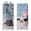 30 Cutlery Bags with Napkin Maritime 20 cm