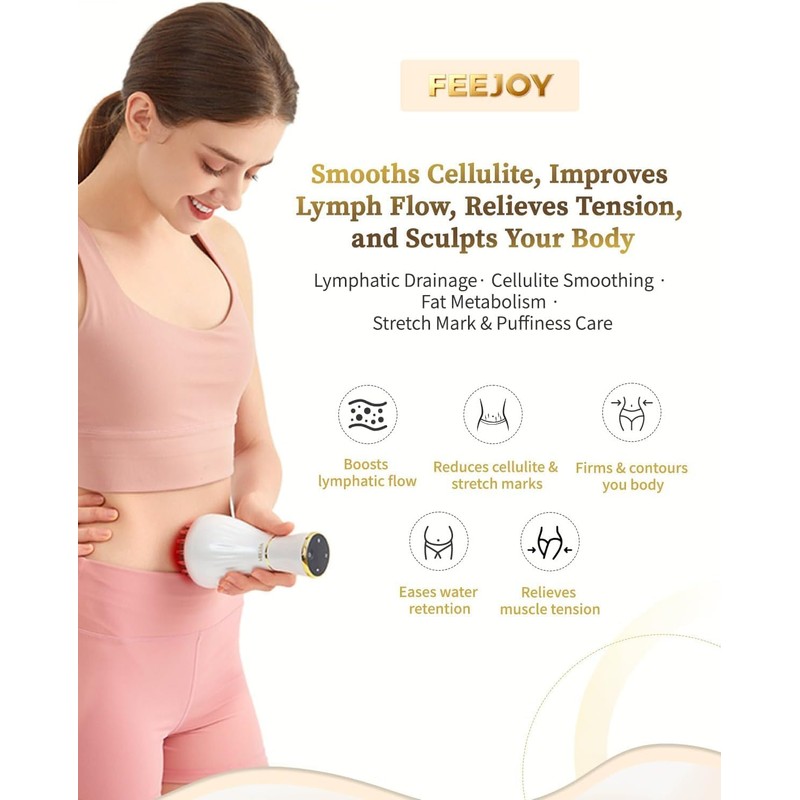 Lymphatic Drainage Massager – Body Sculpting Machine for Cellulite, Stretch