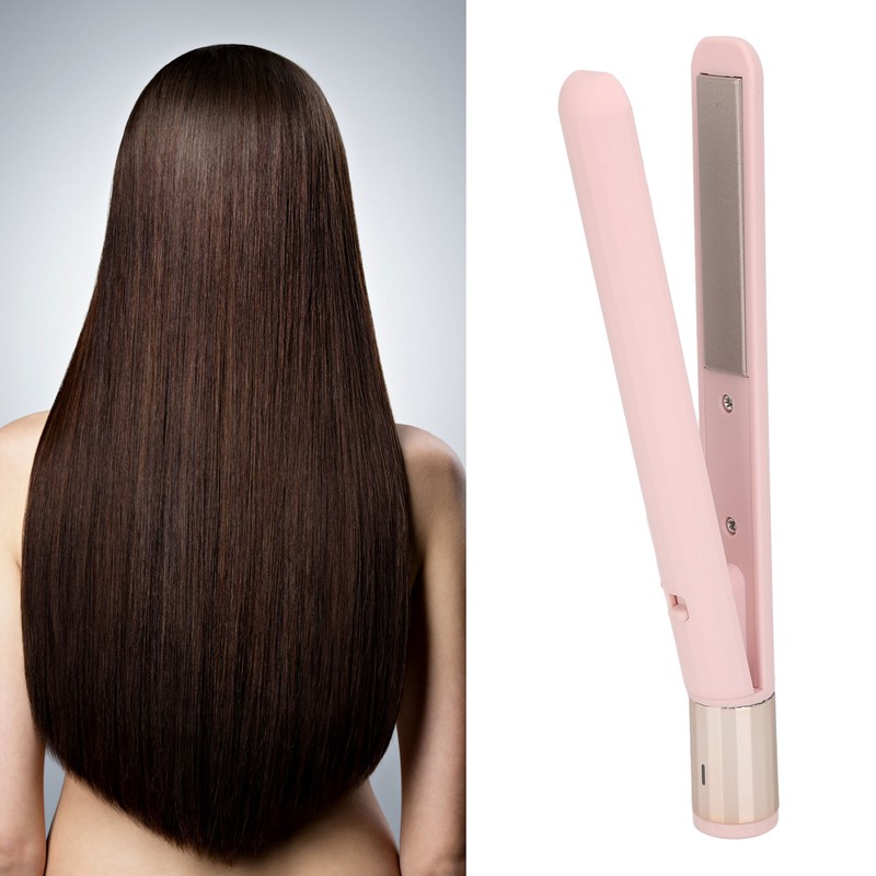 Mini Flat Iron 2 in 1 Hair Straightener USB Adjustable