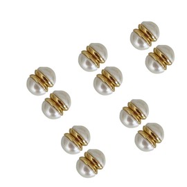 10PCS Magnetic Wedding Veil Weights, Strong Hijab Magnets, Artificial Pearls Magnetic Button, Magnetic Hijab Pins for Clothes, Dress Scarves Veil Accessories, Pearl Pins for Women Girls