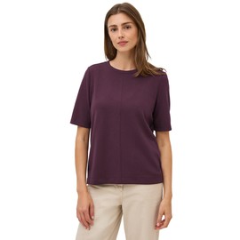 CECIL Damen 3015675 Kurzarmsweatshirt, Mulberry red, XXL