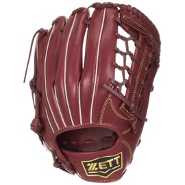ZETT BRGB35530 Soft Steer All-Round Baseball Grab, Bordeaux Brown (4000), Right Throw