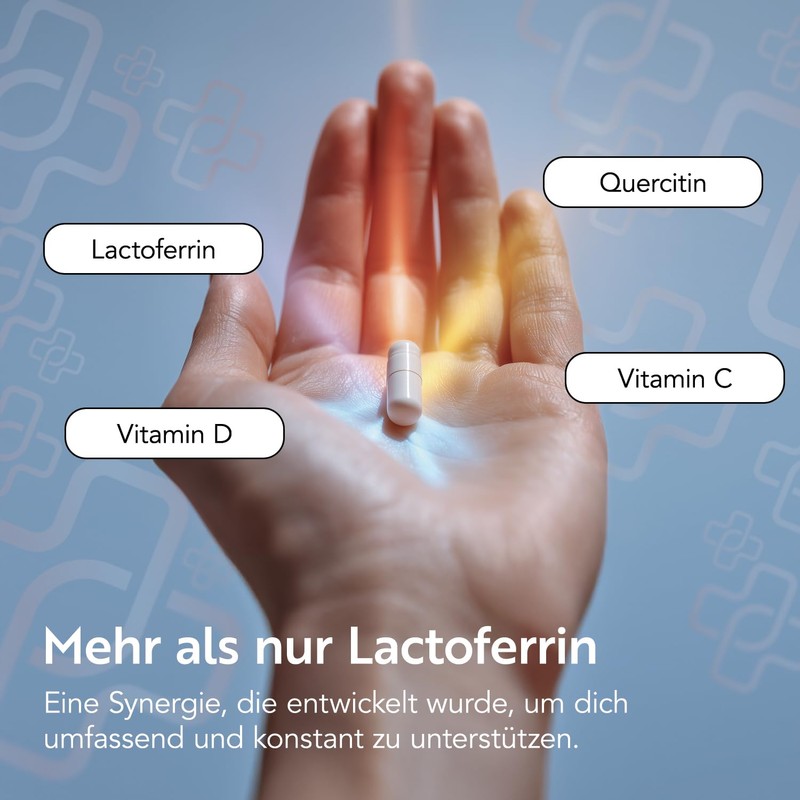 Lactoferrin 200 mg PiùLife with Quercetin + Vitamin C &