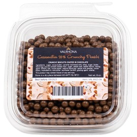 Valrhona Caramelia 36-Percent-Cocoa Milk Chocolate Crunchy Pearls, 8 Ounce