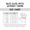Blitz Club Elite Mitts Without Thumb - White - Large