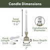 612 Vermont LED Electric Window Candles with Bright Hot Spot,