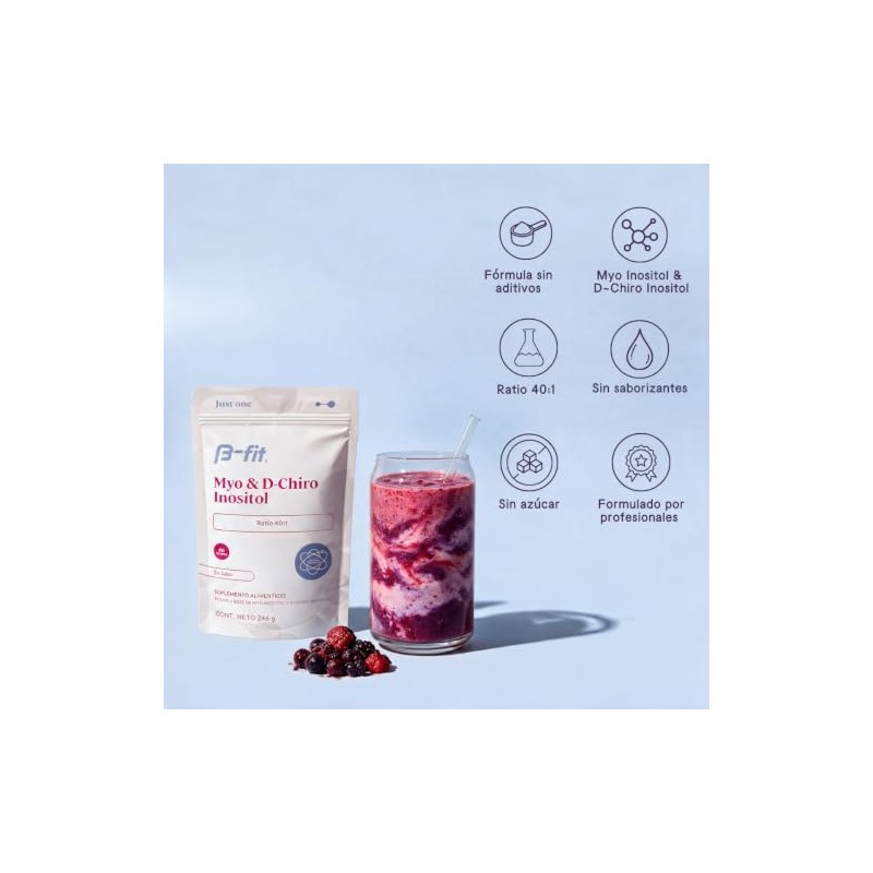 B-FIT Myo Inositol y D-Chiro Inositol Fórmula 40:1