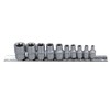 Female Torx Star E Sockets E4 - E18 + 1/4"