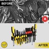 Rostationa Screwdriver Plier Organizer Wall Mount,Screwdriver Rack,Metal Plier Holder Utility