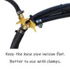 Uenede Brass 1/2 Inch 3-way Y-shaped Shut-off Ball Valve with