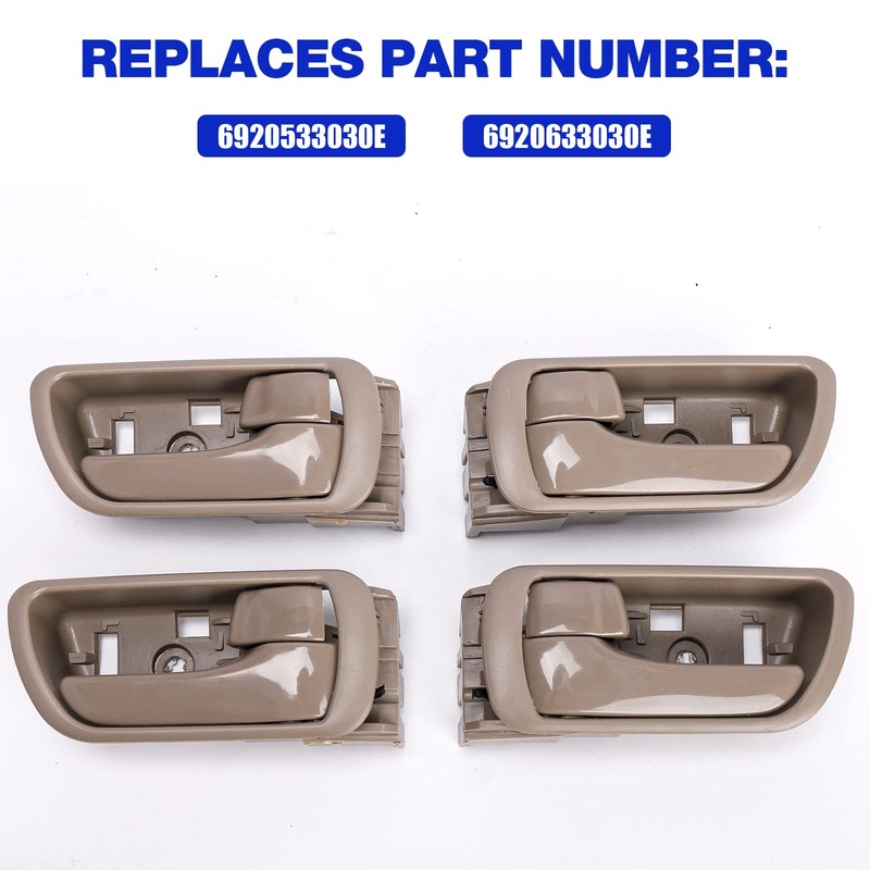 LCWRGS 4Pcs Interior Inside Door Handles Replacement for Toyota Camry