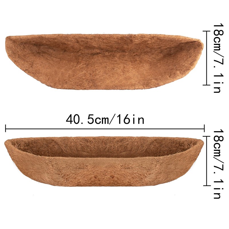Fengaim Trough Coco Replacement Liners, Coco Fiber Liners for Planters