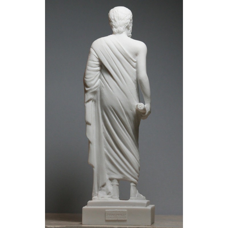 Greek Philosopher Socrates Cast Marble Statue Sculpture Figure 9.45 inches