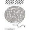 YFFSFDC Ball Chain for Keychains, Ball Diameter 0.18 inches (4.5