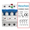 Heschen Miniature Circuit Breaker HSB6C, Electric Breaker, 40Amp Current, 4