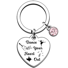 JMIMO Dance Gifts for Women Girls Ballet Dancer Gift Encouragement Gifts Keyring for Dance Teacher Dancing Gift for Girls Birthday Christmas Graduation Gifts for Dance Student