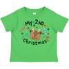 inktastic My 2nd Christmas Cute Reindeer with Candy Canes Toddler