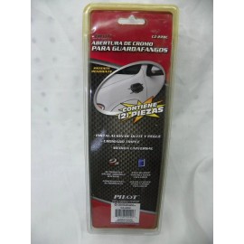 Pilot Automotive Chrome Plated Vent Decorative Car Accents -Set of 2 (CZ-228C)