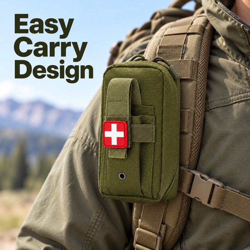 Tactical EMT First Aid Pouch Bag – Compact Emergency Medical