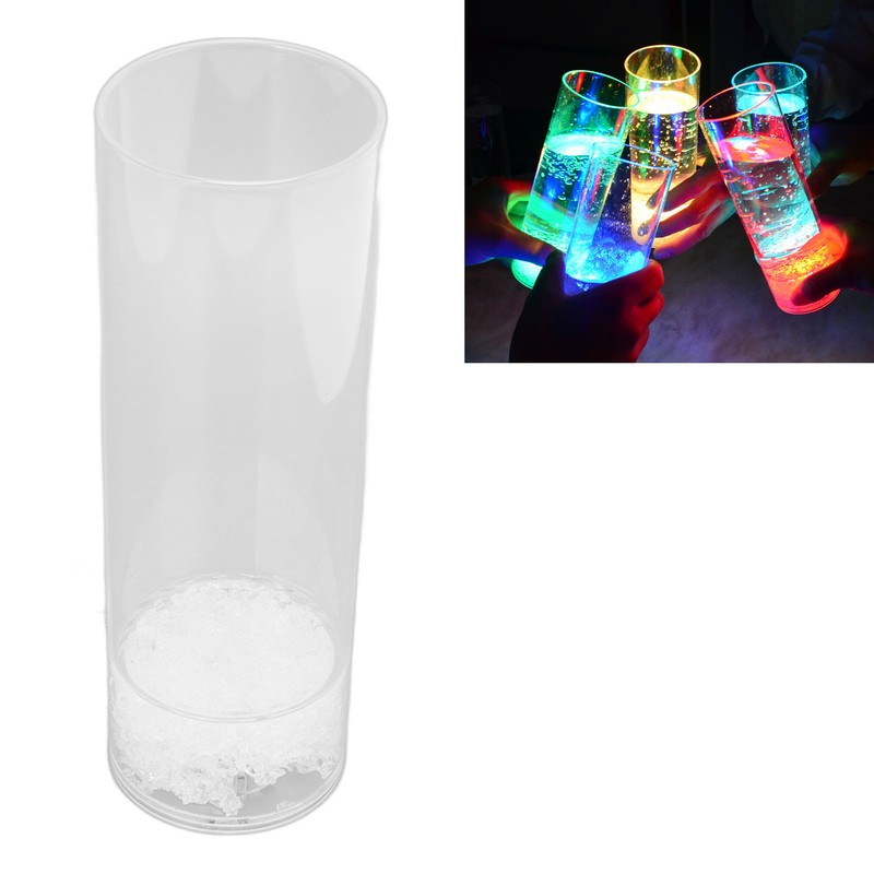 LED Glowing Long Cup Multicolor Battery Powered Light Up Long