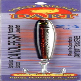 Point Wilson Dart Candlefish Jig, 2-1/4-Ounce, Blue Nickel