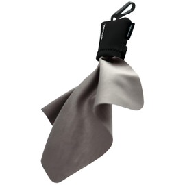 Microfiber Cloth Premium Screen Cleaner - SPUDZ 6x6 Black with Closable Bottom for Glasses, Camera Lens, Electronics, Phone, TV, Tablet