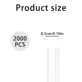 Tabanzhe Micro Tagging Gun Fasteners-2000PCS 5MM/0.2 Inch Tag Pins Clothing Tagging Barbs Standard Price Tag Label Plastic Garment Tagging Gun Barbs Attachments for Clothes