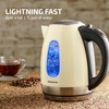 OVENTE Electric Kettle, 1.7L Stainless Steel Water Heater and Boiler