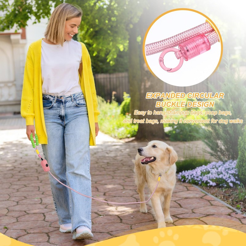 PETAXCELL Dog Leash with Padded Hands Free, 6.6ft/2m Adjustable Bungee