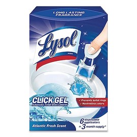 Lysol Click Gel limpiador automático de inodoros, aroma fresco del océano, 6 unidades