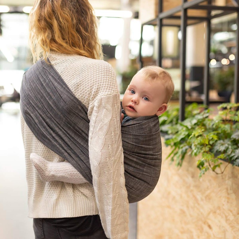 Hoppediz Ring-Sling, Baby Sling from Birth, 100% Tested for Harmful