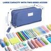 Four Candies Pencil Case 3 Compartment, Large Pencil Case with