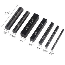 EANOSIC Setup Blocks Height Gauge Set, 7pcs Precision Aluminum Setup Bars for Router and Table Saw Accessories Woodworking Set Up, Bars Include Laser Engraved Size Markings