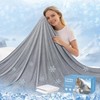 Cooling Blanket, Ice Silk Cooling Blankets for Sleeping, Self-Cooling, Q-Max