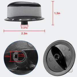 AMI PARTS 4 Pack 74011287 Gas Range Burner Knob Black Compatible with Maytag Gas Stove knobs AP4100044, PS2088607, 74011287(4 Pack)