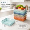 FOCHIER F 6 Pack Classroom Paper Baskets, Organizing Desk Boho