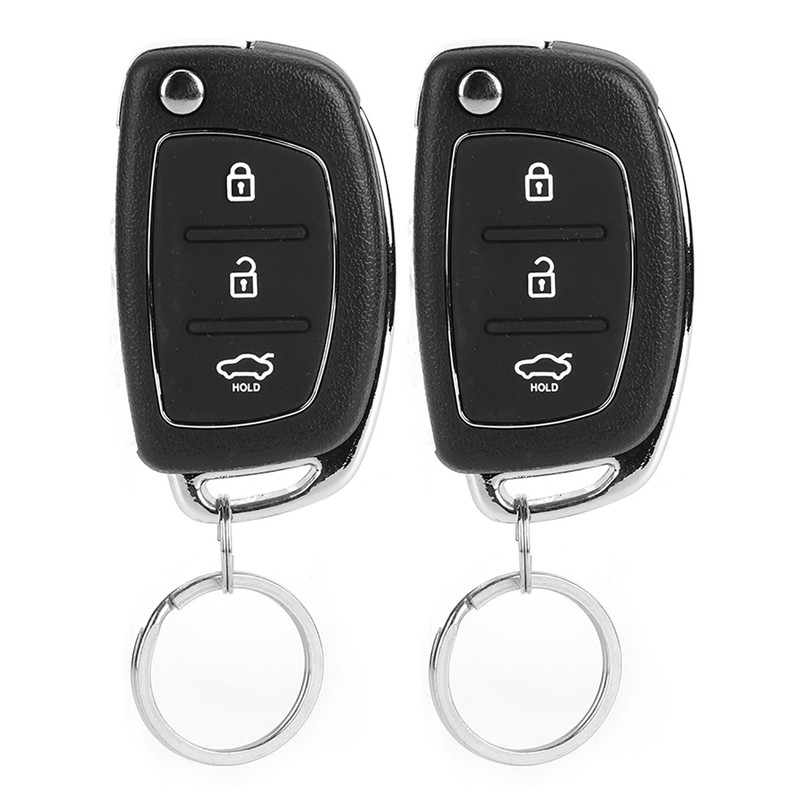 Car Security System 3 Buttons Keyless Central Lock Keyless Entry