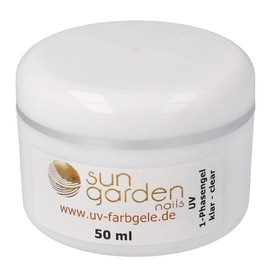 UV Gel 1-Phase Gel 50 ml - Clear - All in One Gel - 3-1 UV Gel for Primer, Building and Sealing