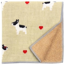 Hamamonyo Washed Towel Handkerchief, French Bull Heart