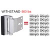 2 Pack Door Reinforcement Locks with 8 Screws, Home Security